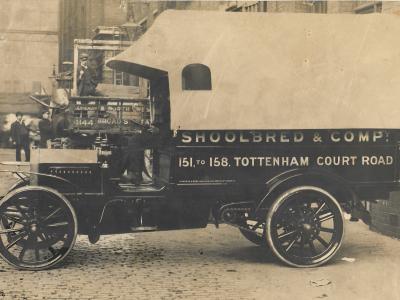 Covered Truck for Shoolbred & Company , London